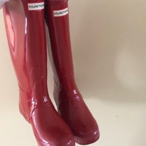 HUNTER TALL ORIGINAL RED FIREFIGHTER BOOTS